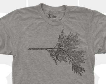 Camiseta Cedar Tree - Camisa de árbol - Camiseta de la naturaleza - Camisa de senderismo - Camisetas gráficas para hombre / unisex