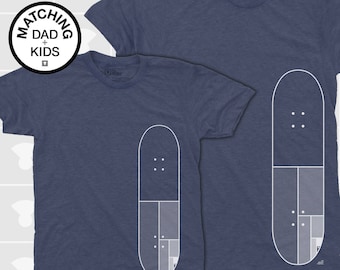 Father Son Matching Shirts - Skateboarding - Skateboarding Shirt - Dad and Baby Matching Shirts - Skateboarding Gift