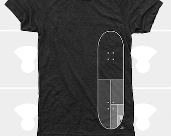 Mondrian Skateboard - Unisex TShirt