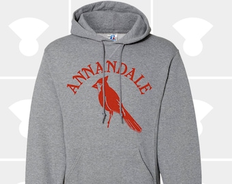 Annandale Cardinals Hometown - Hooded Pullover Sweatshirt