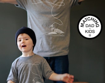 Matching Dad and Me Shirts - Fly Fishing