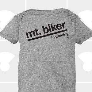 Mountain Biker In Training, Baby Bike Shirt, Funny Bodysuit, Baby Shower Gift, Personalized Bodysuit, Biking Gift