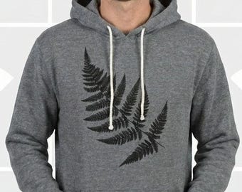 Fern Nature Hoodie | Landscaper & Arborist Gift | Soft Sponge Fleece Hiking Sweatshirt