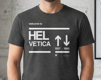 Helvetica Typography T-Shirt | Swiss Style Graphic Designer Gift