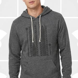 XC Ski Hoodie | Men's Sponge Fleece Nordic Layer | Cross Country Skiing Gift for Him