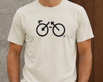 Minimalist Bike T-Shirt | Classic Cycling Graphic Tee