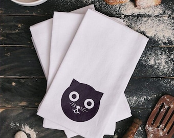 Watson the Cat Tea Towel