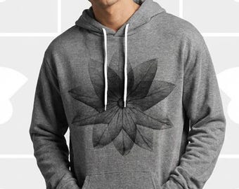 Balloon Flower Wildflower Hoodie | Hand-Printed Botanical Gift | Scientific Nature Specimen