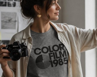 Women's Color Film 1985 T-Shirt | Retro Camera Graphic Tee