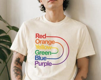 Rainbow Pride Shirt | Typography Graphic Unisex Tee