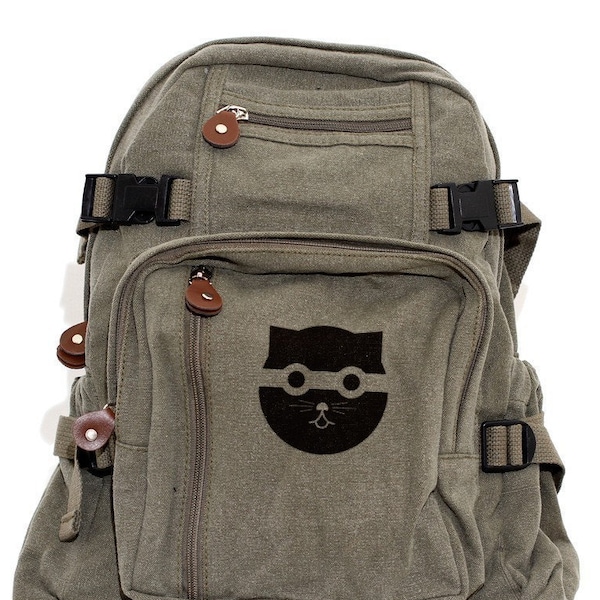 Backpack, Canvas Backpack, Kids Backpack, Small Backpack, School Backpack, Backpack Men, Backpack Women, Back to School, Cat Backpack