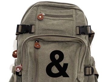 Ampersand - Lightweight Canvas Backpack