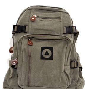 Backpack, Canvas Backpack, Laptop Backpack, Small Backpack, School Backpack, Backpack Men, Backpack Women, College Backpack, Monogram Bag image 1