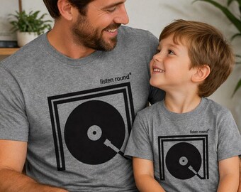 Dad and Me Matching Shirts - Listen Round