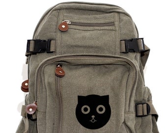 Watson the Cat - Lightweight Canvas Backpack