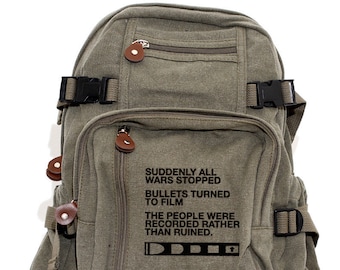 Film v. Bullet - Lightweight Canvas Backpack