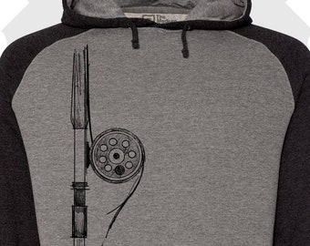 Raglan Hoodie - Fly Fishing Rod