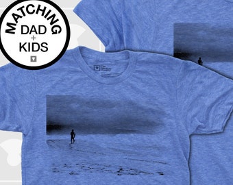 Father Son Matching Shirts - Surfing - Surfing Shirt - Dad and Baby Matching Shirts - Surfing Gift