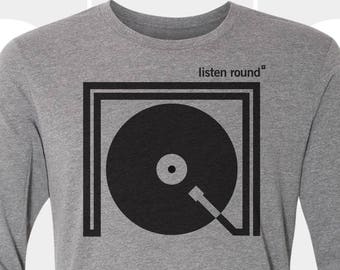 Listen Round - Unisex Long Sleeve Shirt