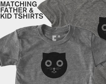 Matching Dad and Me Shirts - Bandit Watson the Cat