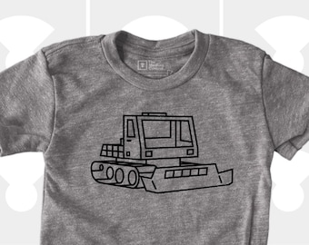 Snowcat Bulldozer Snowboarding Skiing Boys Shirt, Gift for Kids, Boys Clothes, Baby Boys Outfit, Toddler Boy, Hipster, Gift for Baby Boy