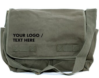 Personalized Customized Messenger Laptop Briefcase for Men /& Women Add Your Embroidered Logo
