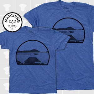Matching Canoe Adventure Shirts - Dad & Son - Dad and Daughter Father&#39;s Day Gift