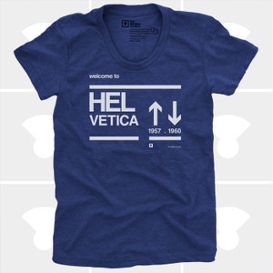 Helvetica Shirt, Christmas Gift for Women, Friend, Co-Worker, Graphic Designer, Women's Funny Shirt, Typography, Women's Clothing, TShirt image 2