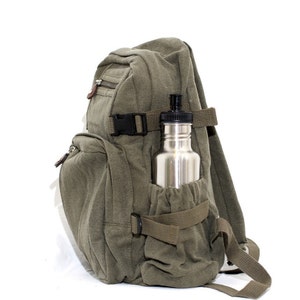 Backpack, Canvas Backpack, Laptop Backpack, Small Backpack, School Backpack, Backpack Men, Backpack Women, College Backpack, Monogram Bag image 2