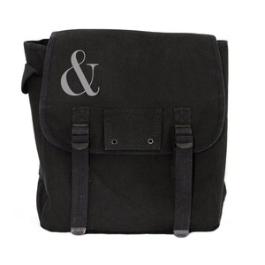 Backpack, Canvas Backpack, Camera Bag, School Backpack, Backpack Men, Backpack Women, Rucksack, Monogram Backpack, Back to School, Ampersand image 3