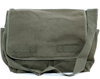Schoudertas - Canvas Messenger Bag - Aangepaste Messenger Bag - Messenger Bag voor heren en dames - Gepersonaliseerde tas