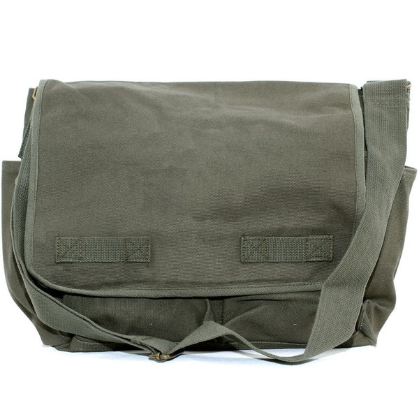 Shoulder Bag - Canvas Messenger Bag - Custom Messenger Bag - Men & Women's Messenger Bag - Personalized Bag