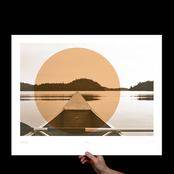 Canoe Art Print Canoe Art Canoe Print Lake House Decor Etsy