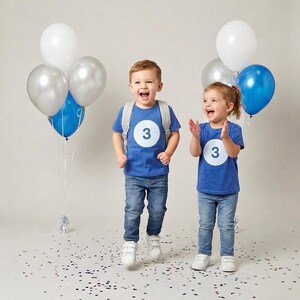 3rd Birthday Shirt, Glow in the Dark #3, Custom Name Personalized 3 Year Old Gift image 3