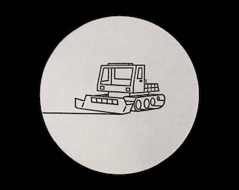 Snowcat - Letterpress Coasters