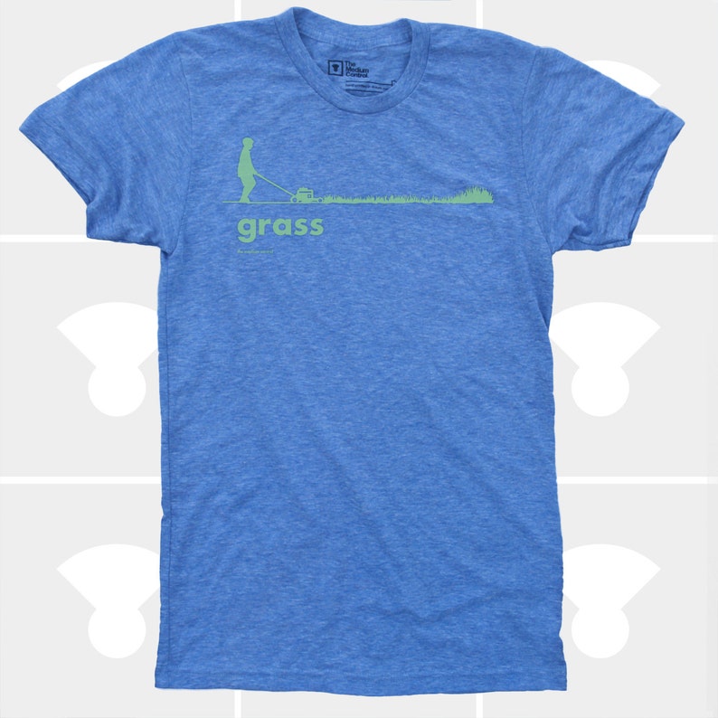 Grass Men's TShirt, Men Tee Shirt, Grass, Spring, Summer, Lawn, Outdoors, Garden, Green, Funny, Black Shirt 4 Colors TShirt for Men image 2