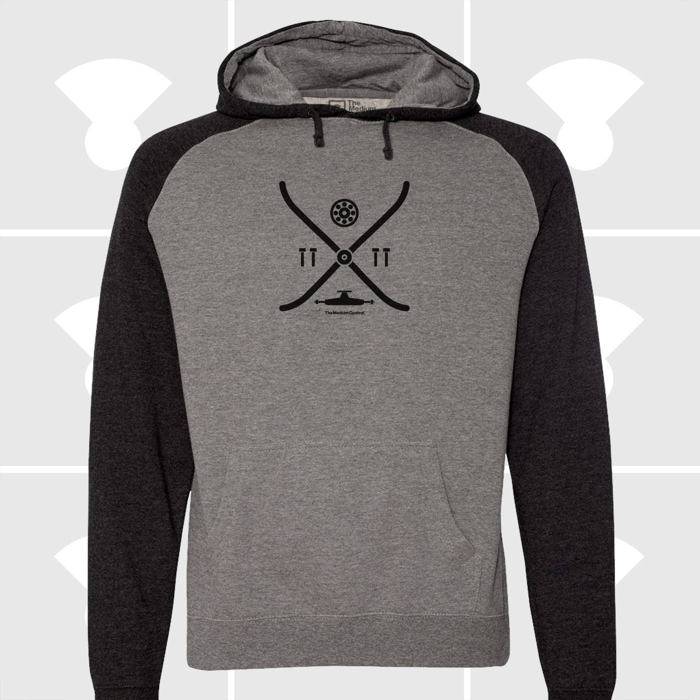 Skateboard Hoodie Gift, Men's Pullover Sweatshirt, Skateboard Elements