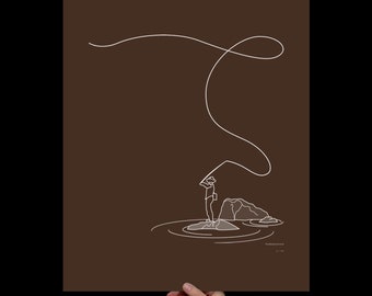 Fly Fishing Art Print