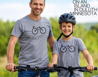 Matching Dad and Me Shirt - Bike