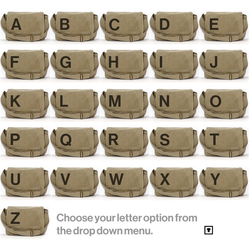Personalized Diaper Bag Initial Bag Crossbody Canvas Bag Monogram Bag Groomsmen Gift Letter Messenger Bag Personalized Bag