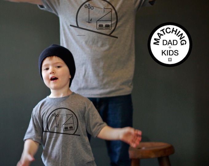 Featured listing image: Matching Dad and Me Shirt - Eames Chairlift