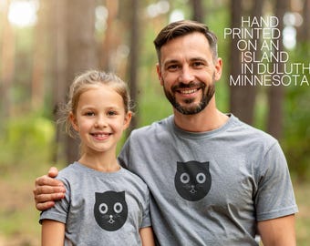 Matching Dad and Me Shirts - Watson the Cat