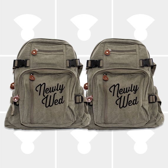 Backpacks Newlywed Newlywed Gift Honeymooners Honeymoon Luggage Destination Wedding Bride Groom Custom Wedding Gift Honeymoon Bag Etsy Canada
