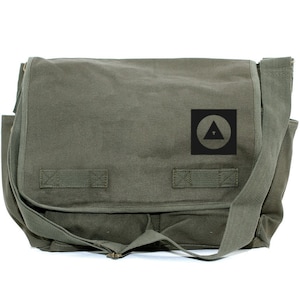 Messenger Bag Bauhaus Eye (Men & Women) Crossbody Große Canvas Tasche, Laptop Messenger Bag, Herren Tasche