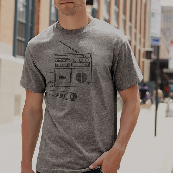 80's Boombox Mens Music T-Shirt Aesthetic Clothing | Etsy