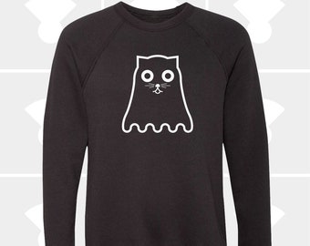 Ghost Cat - Unisex Crewneck Sweatshirt