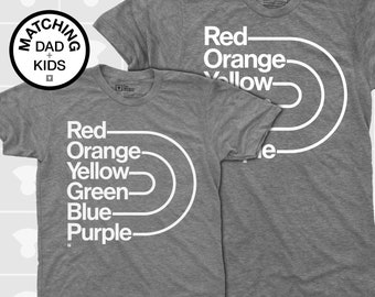 Matching Dad and Me Shirts - Rainbow Pride