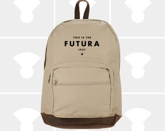 Futura - Leather Bottom Laptop Backpack