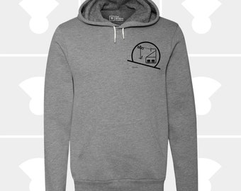 Eames Chairlift Minimalist Micro Graphic - Unisex Hoodie