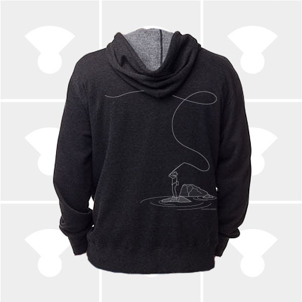 Fly Fishing Shirt Men, Fishing Gift, Men's Zip Hoodie Sweatshirt